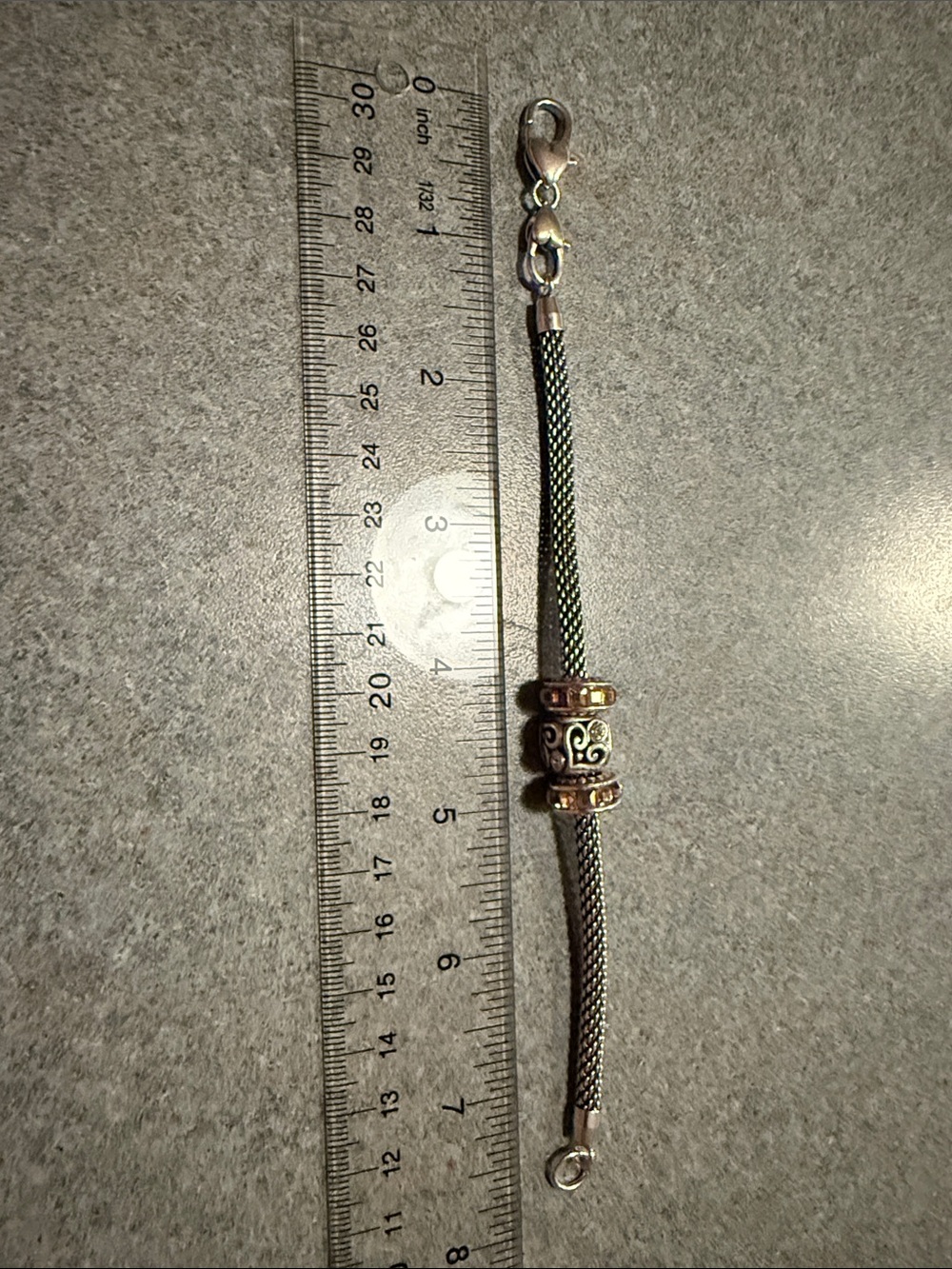 Brighton Silver Mesh Bracelet with Decorative Bead - Picture 4 of 4